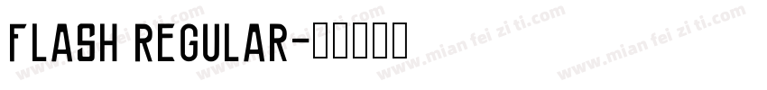 Flash Regular字体转换